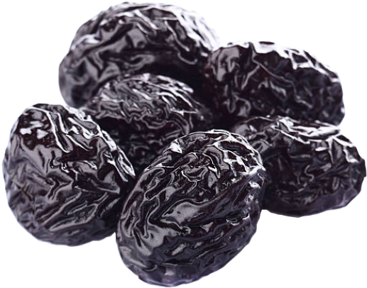dried prunes, plums