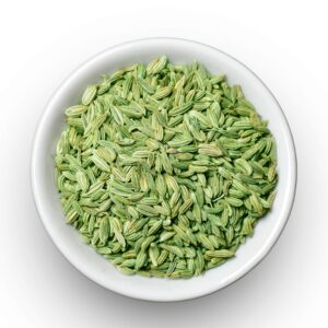 Premium raw fennel seeds in a bowl from Exotic Nuts and Fruits