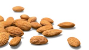 A one-ounce daily serving of almonds, part of the almond nuts benefits portion guide