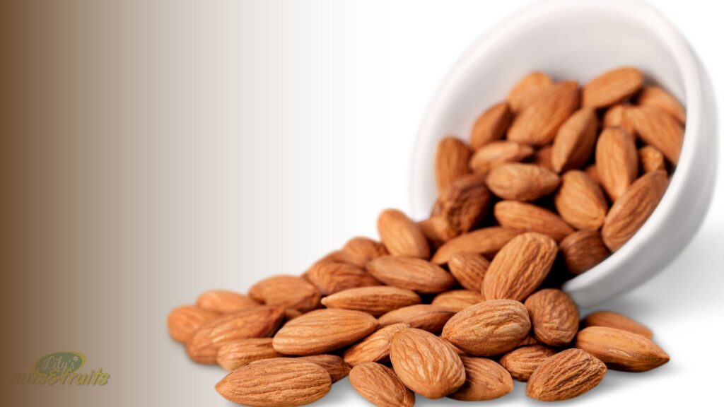 Fresh whole almonds showing the almond nuts benefits of a nutrient-dense daily snack