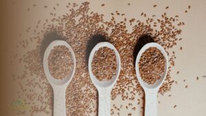 Fresh ground flaxseed showing the flaxseed benefits of a lignan and omega-3-rich seed