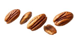 A one-ounce daily serving of pecans, part of the pecan nuts health benefits portion guide